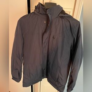 Calvin Klein Mens Winter Jacket Hooded Fleece